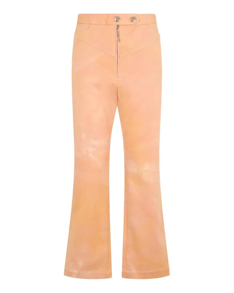 ELLERY tie-dye high-waisted trousers - Orange Orange