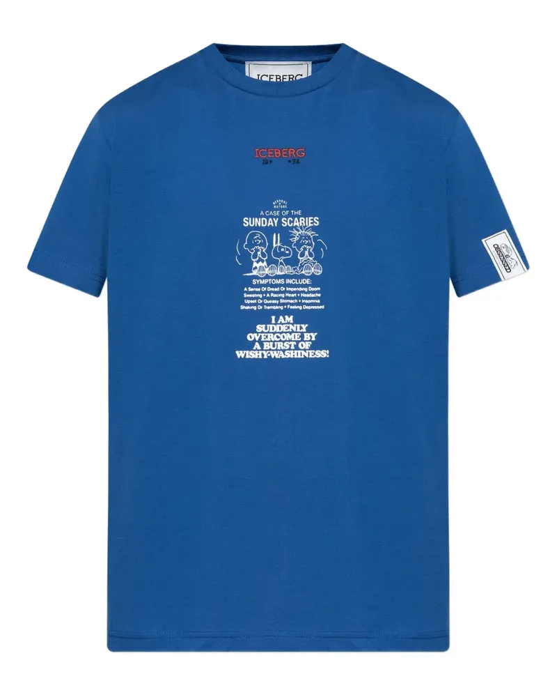 Iceberg T-Shirt mit Peanuts-Print - Blau Blau