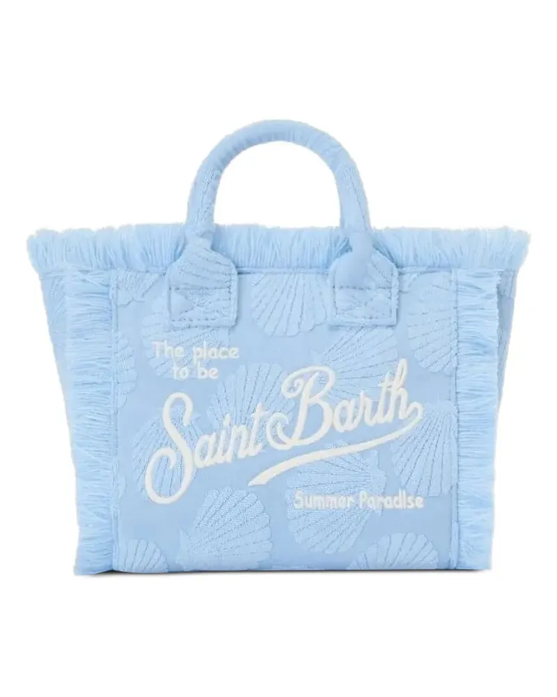 MC2 Saint Barth mini Vanity shell-embossed tote bag - Blau Blau