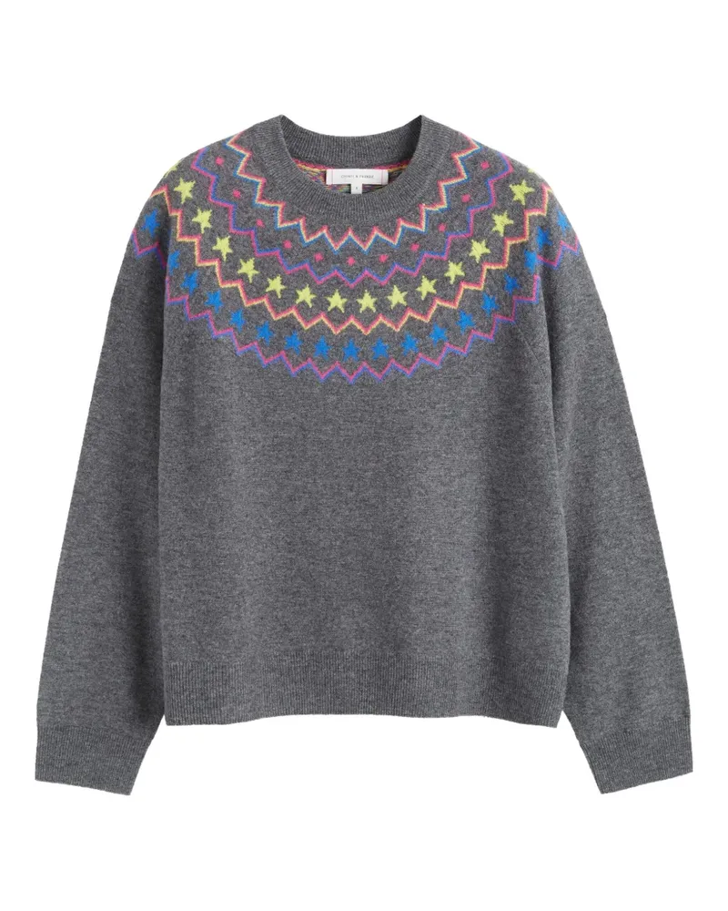 Chinti & Parker Pullover mit Sternen - Grau Grau