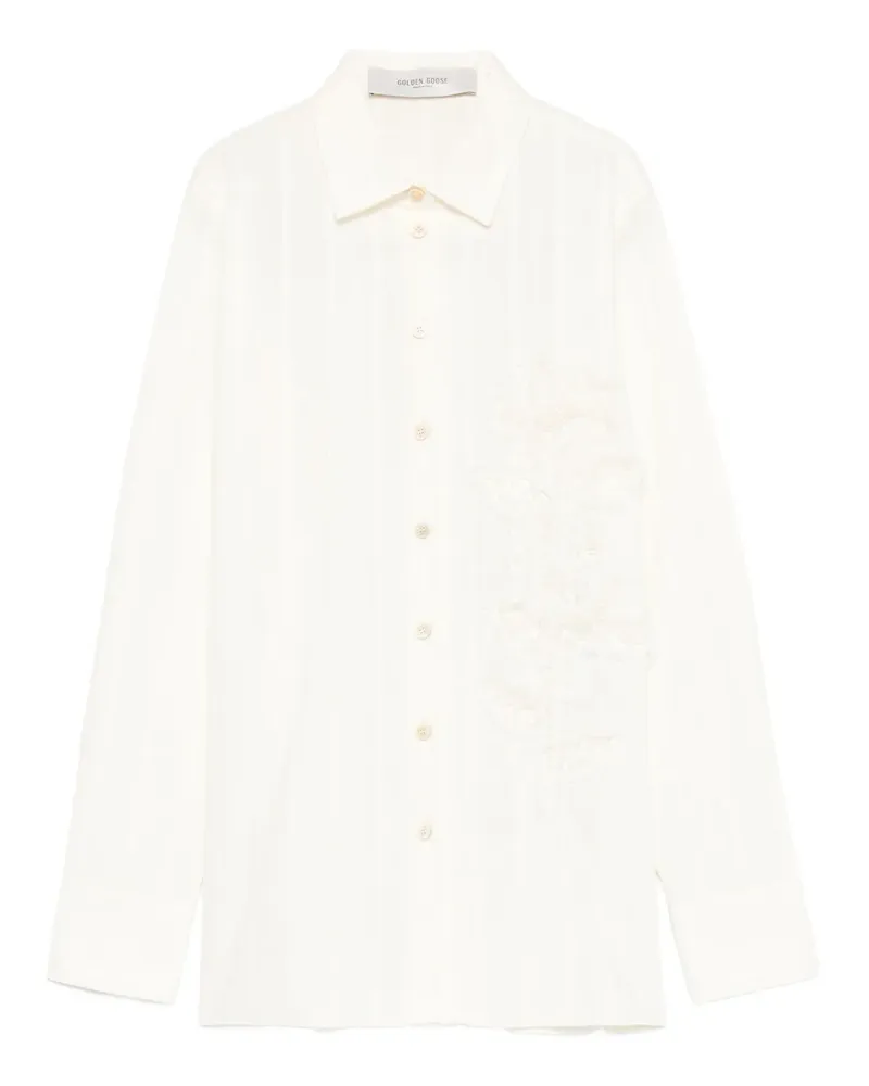Golden Goose Gestreiftes Hemd - Nude Nude