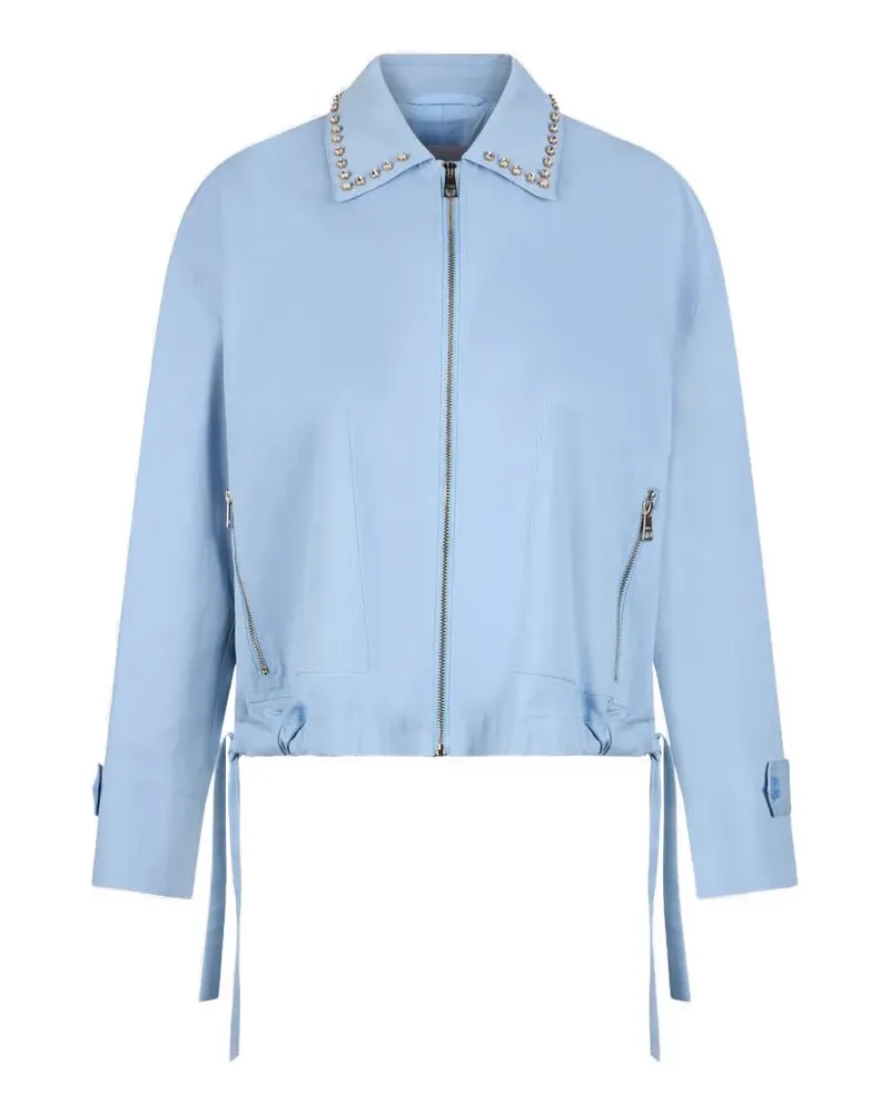 Liu Jo Bomberjacke mit Schmucksteinen - Blau Blau