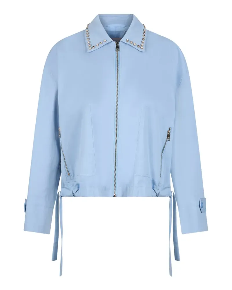 Liu Jo bejewelled bomber jacket - Blau Blau