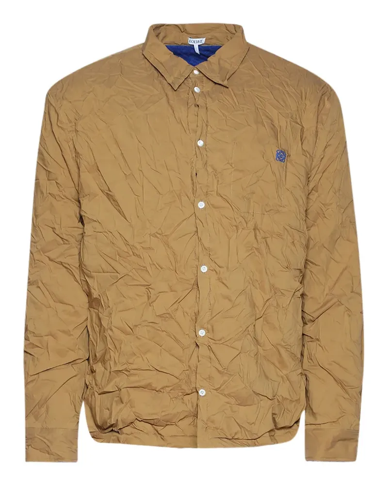 Loewe Hemd in Knitteroptik - Braun Braun