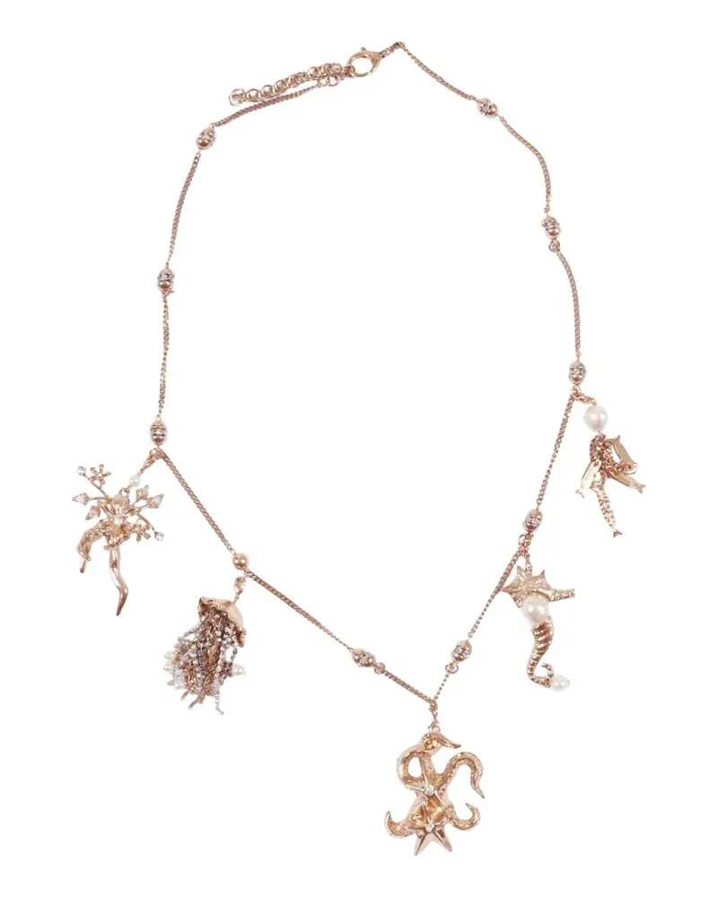 Max Mara WkaBoero pendant-detail necklace - Gold Gold