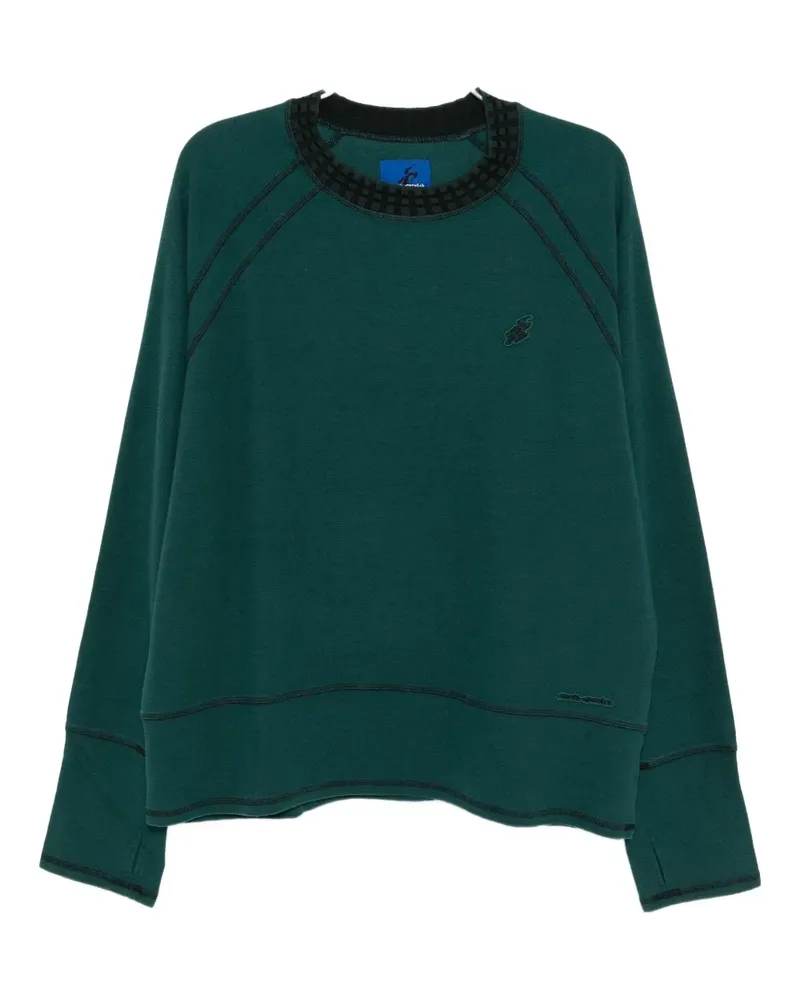 Asics T-Shirt mit Slogan-Stickerei - Grün Grün