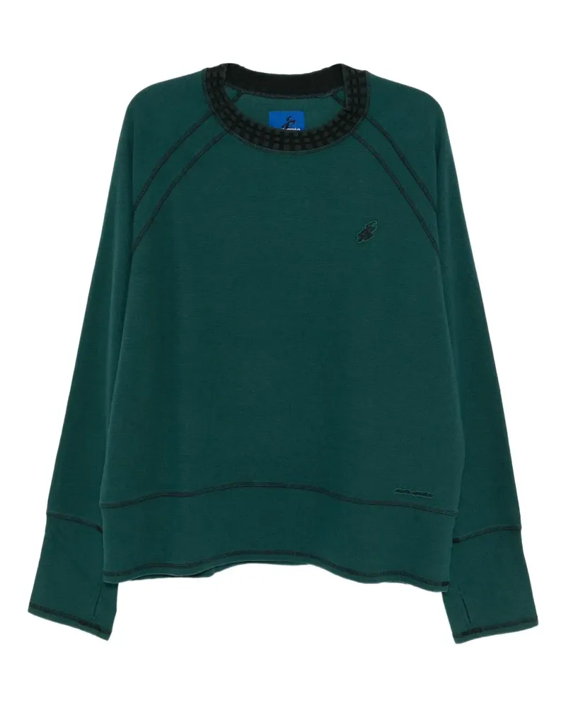 Asics T-Shirt mit Slogan-Stickerei - Grün Grün