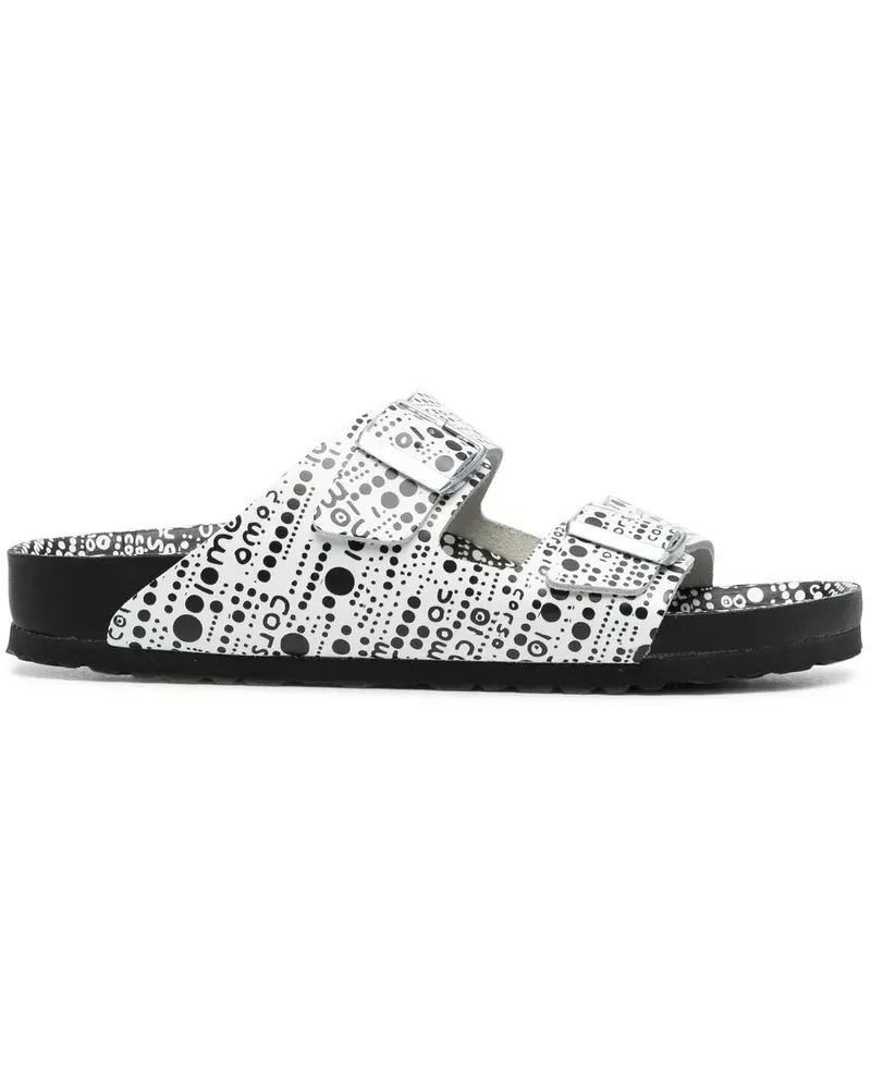 Birkenstock Sandalen mit abstraktem Print - Schwarz Schwarz