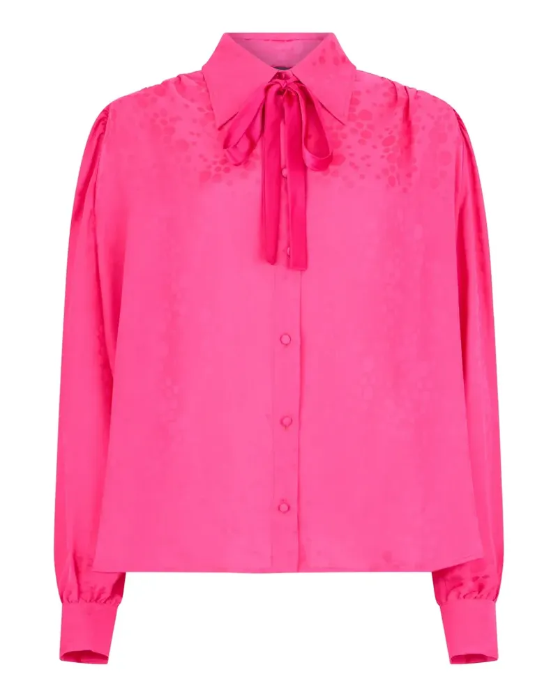 John Richmond Hemd mit Jacquard-Effekt - Rosa Rosa