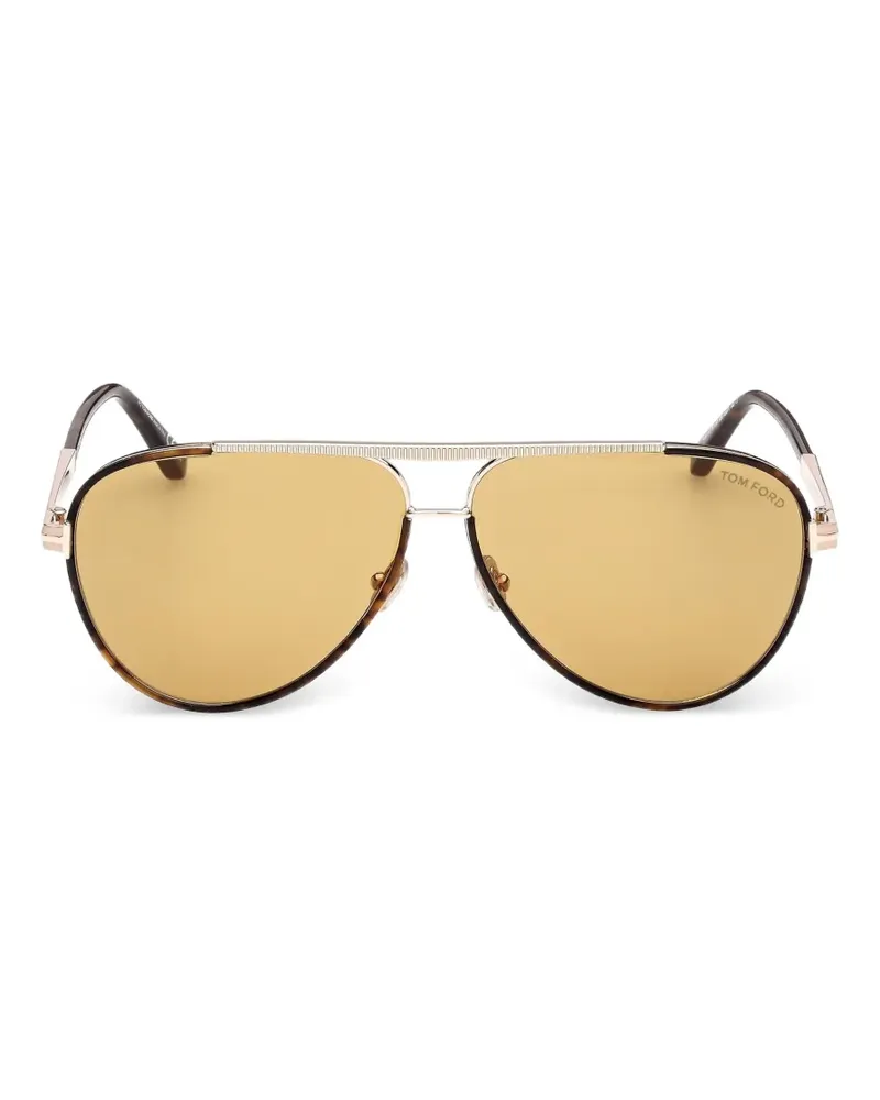Tom Ford Getönte Pilotenbrille - Gold Gold