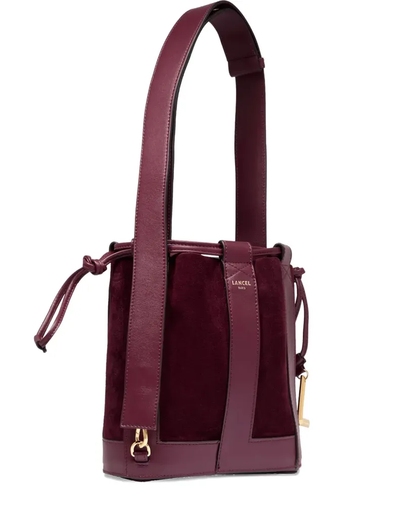 Lancel Elles Beuteltasche mit Lederbesatz - Rot Rot