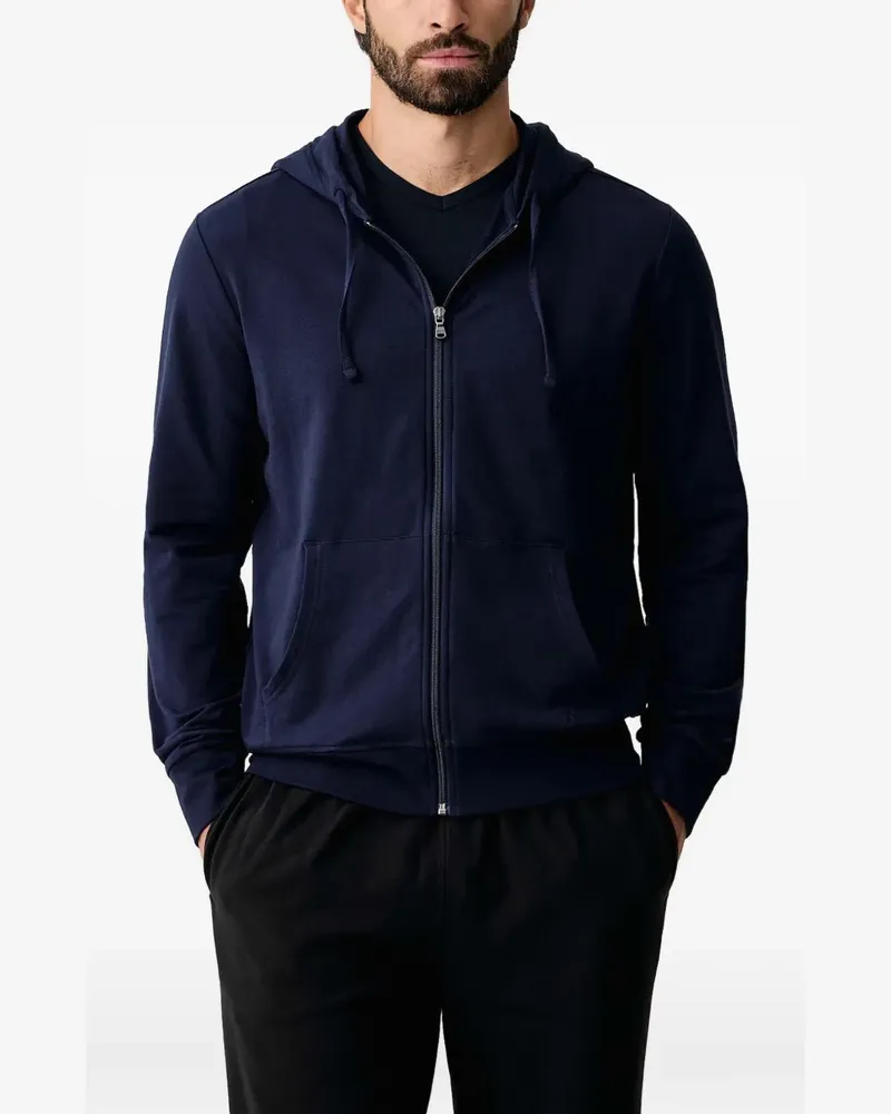 Ralph Lauren logo-embroidered zip-up hoodie - Blau Blau