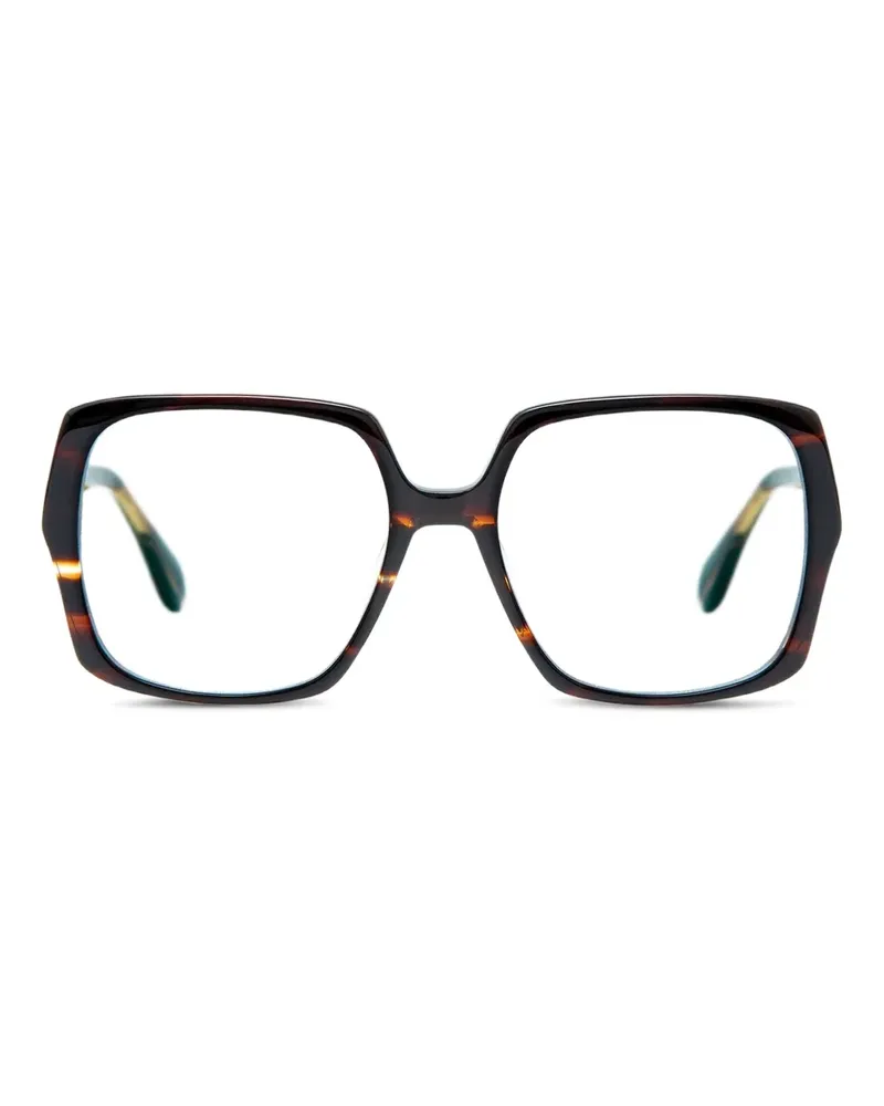 GIGI STUDIOS Ria Brille mit eckigem Gestell - Braun Braun