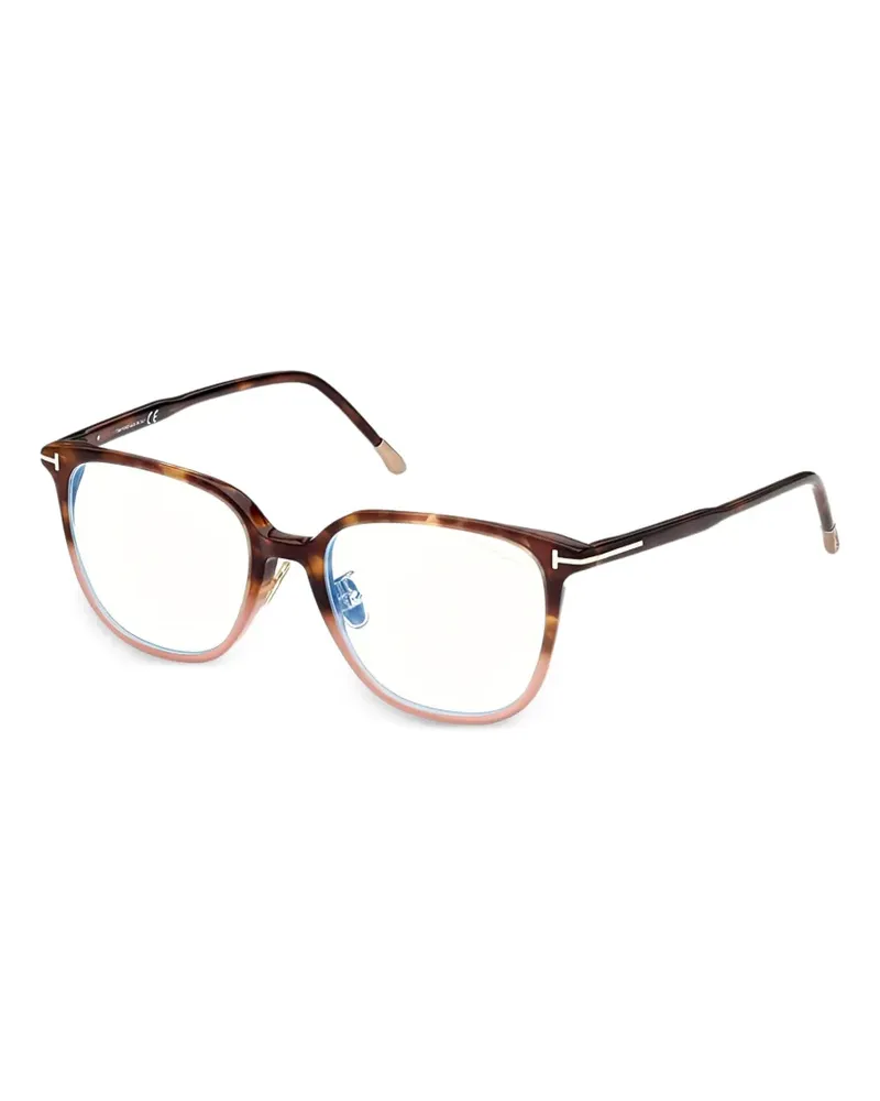 Tom Ford Brille mit eckigem Gestell - Rosa Rosa