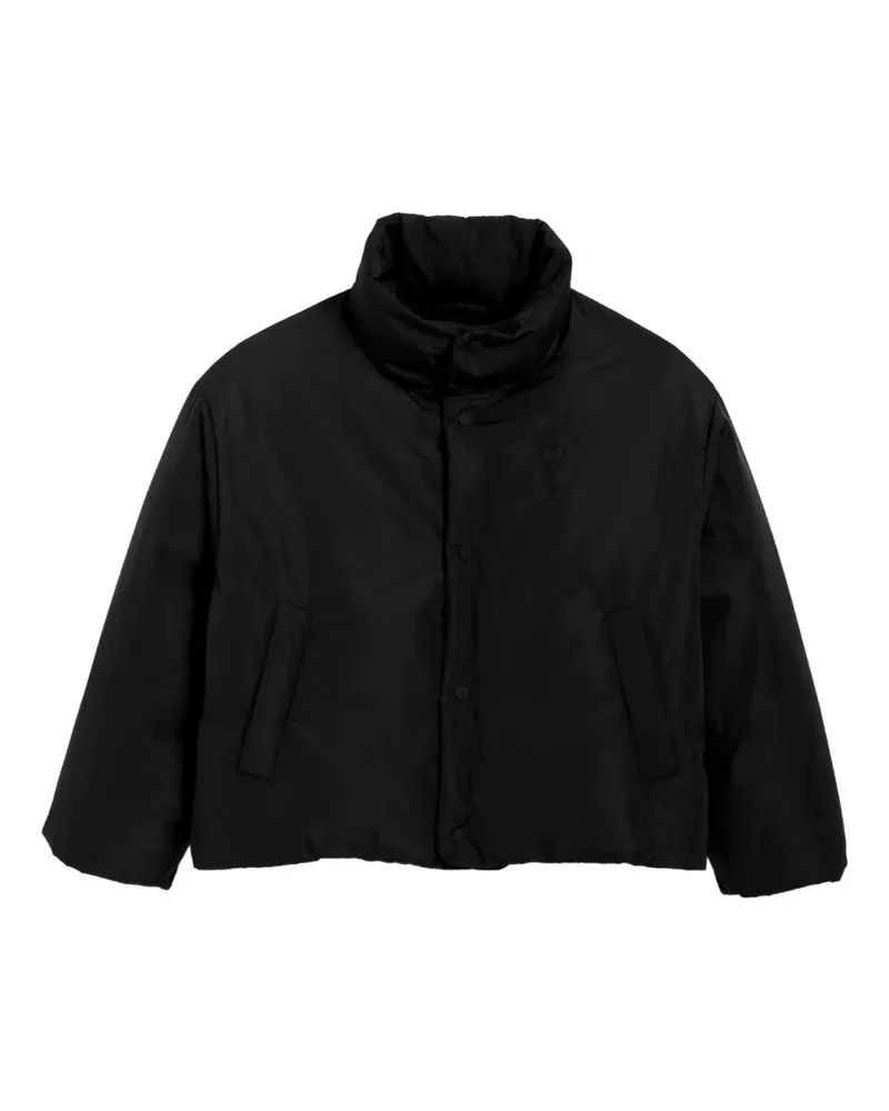 AMI Paris Ami de Coeur Steppjacke - Schwarz Schwarz