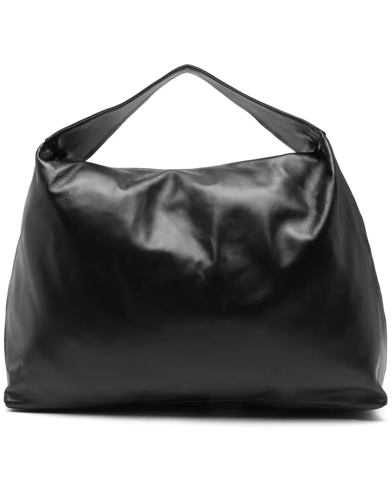 GIMAGUAS Schultertasche mit Ledertasche - Schwarz Schwarz