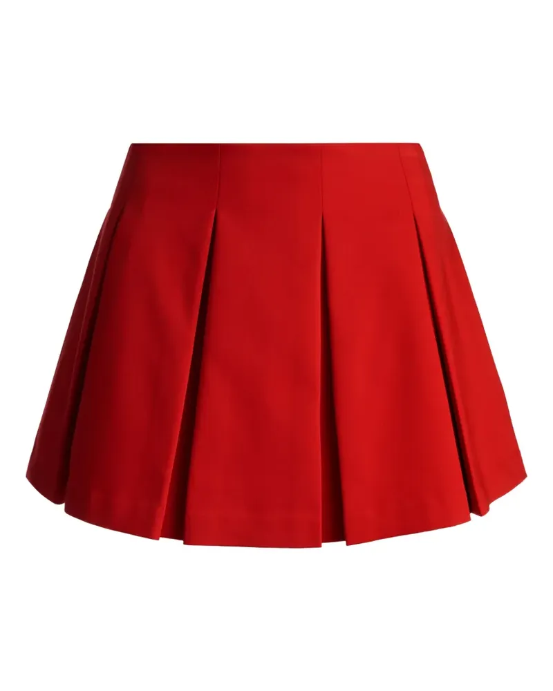 Alice + Olivia Emilie wide-pleat mini skirt - Rot Rot