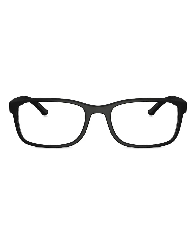 Prada Brille mit eckigem Gestell - Schwarz Schwarz