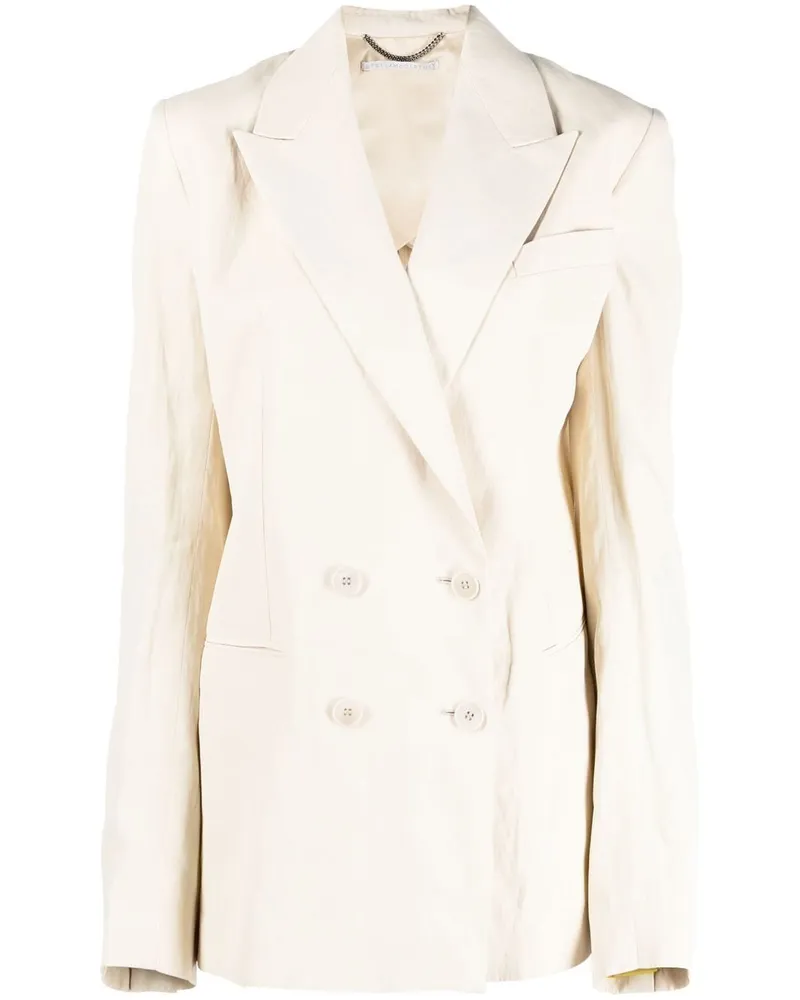 Stella McCartney Doppelreihiger Blazer - Nude Nude