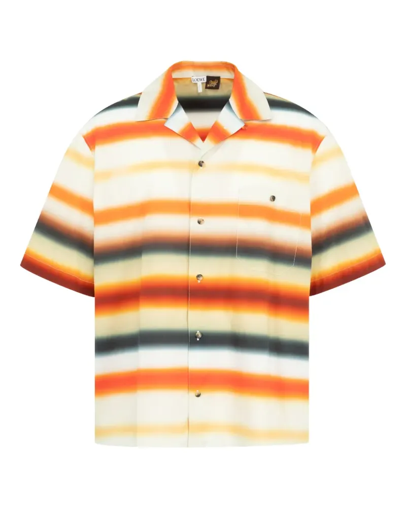Loewe striped short-sleeves shirt - Orange Orange