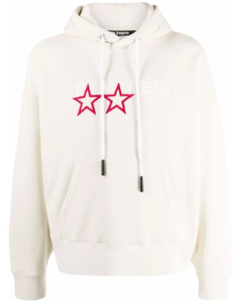 Palm Angels Hoodie mit Logo-Stickerei - Nude Nude