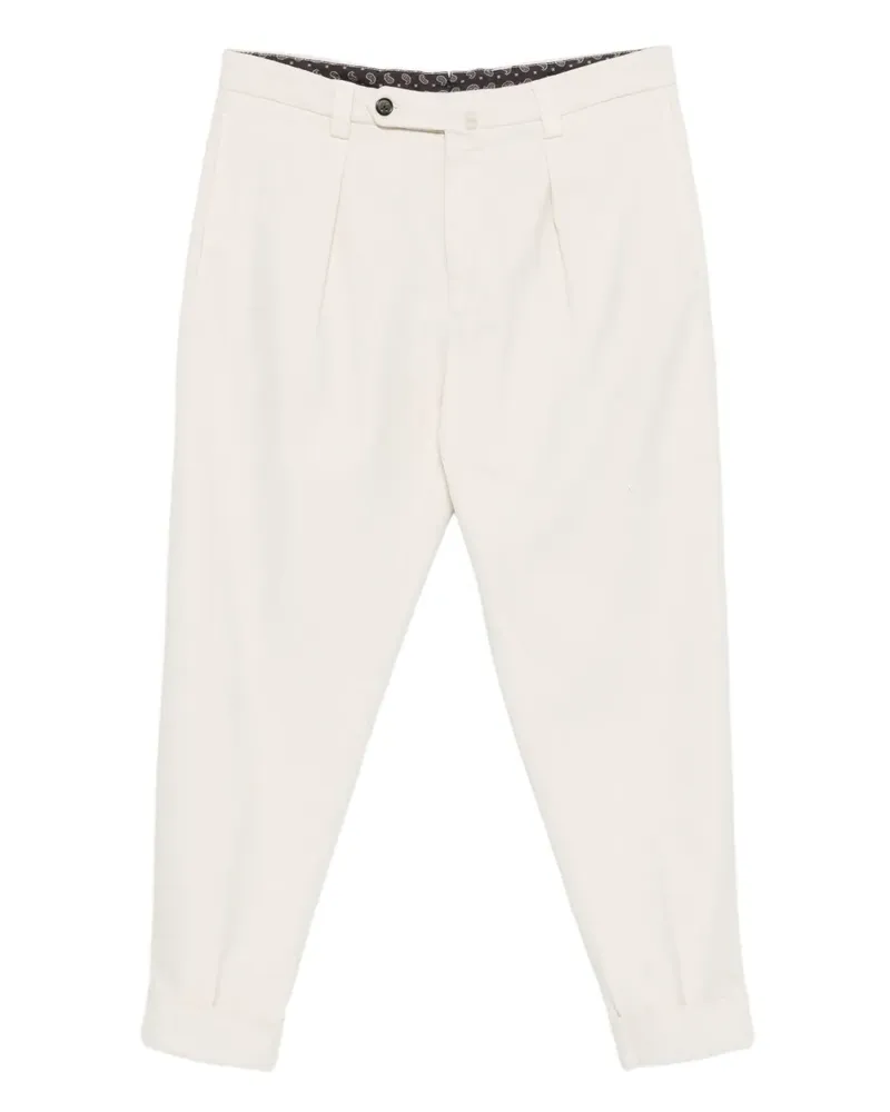 Berwich Chiaia GD pleated trousers - Weiß Weiß