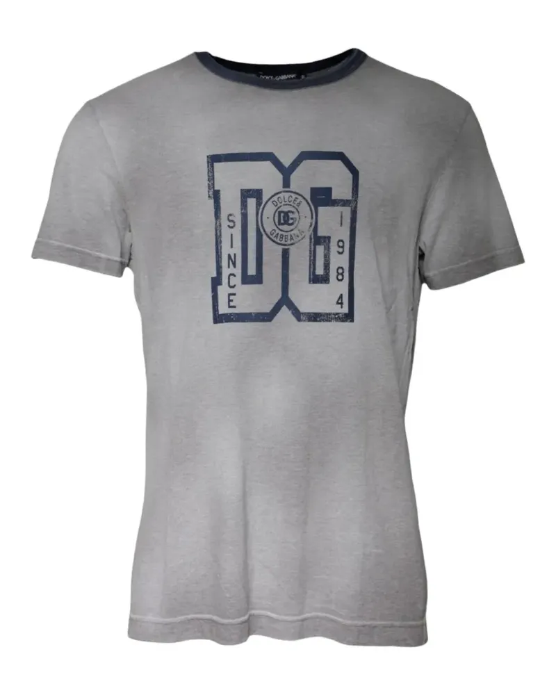 Dolce & Gabbana T-Shirt mit Logo-Print - Grau Grau