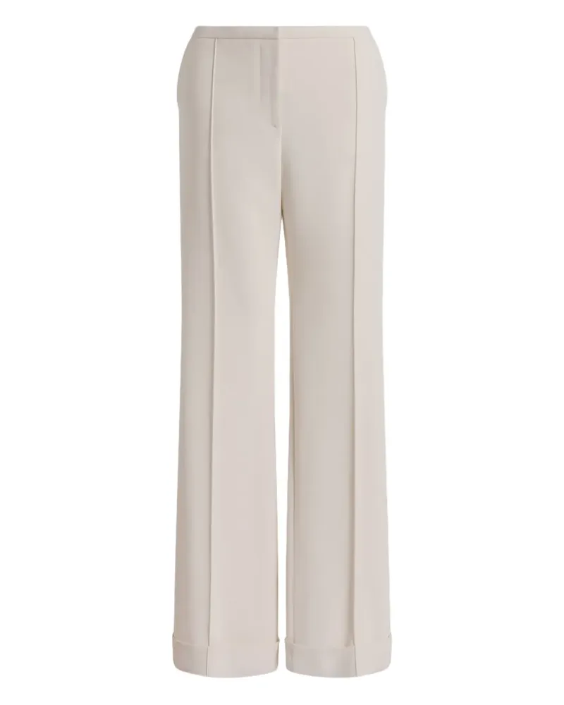 Alberta Ferretti cuffed trousers - Nude Nude