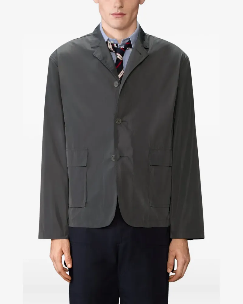 Thom Browne Verstaubarer Sportmantel aus Funktionsmaterial - Grau Grau