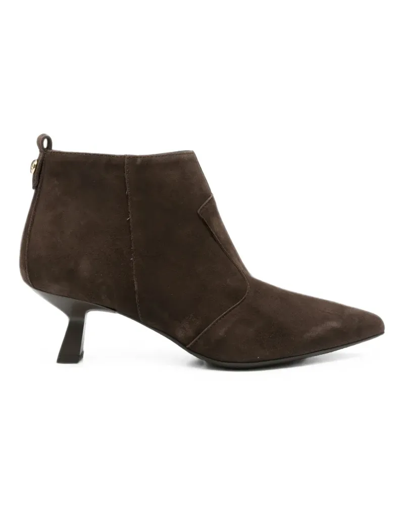 Nero Gardini pointed-toe suede ankle boots - Braun Braun