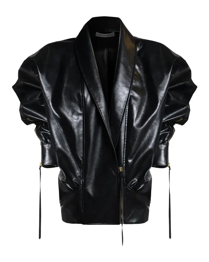 NINEMINUTES The Virgo Cropped-Jacke - Schwarz Schwarz
