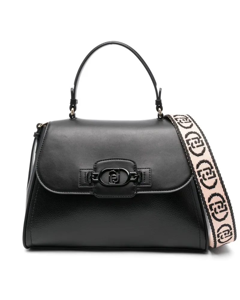 Liu Jo Handtasche mit Logo-Schild Schwarz