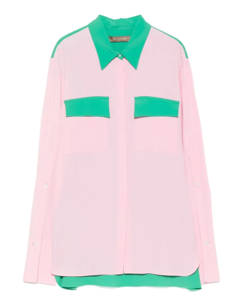 Simona Corsellini colourblock chest-pocket shirt - Rosa Rosa