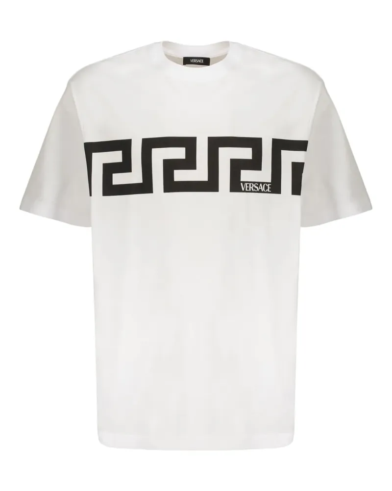 Versace T-Shirt aus Baumwolle - Weiß Weiß