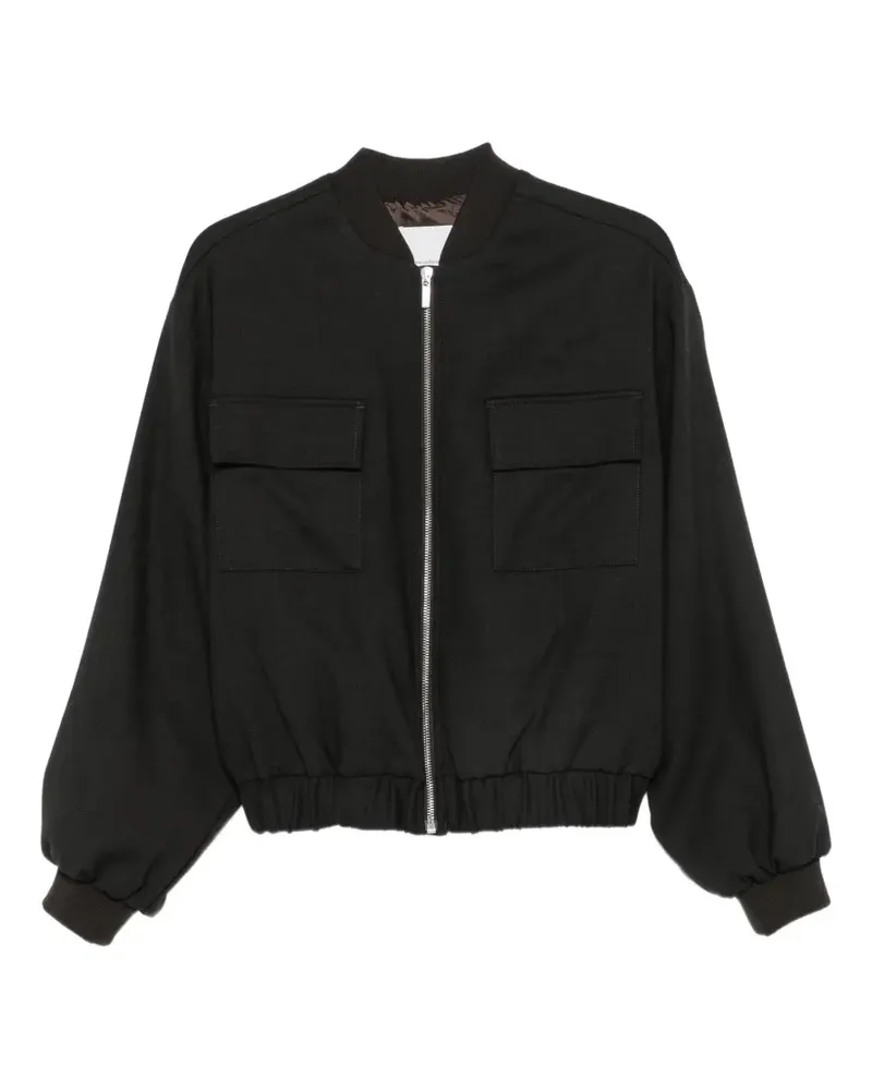 nine:inthe:morning Koral elasticated-waist bomber jacket - Braun Braun