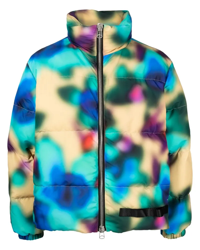 OAMC Gefütterte Jacke mit abstraktem Print - Mehrfarbig Mehrfarbig