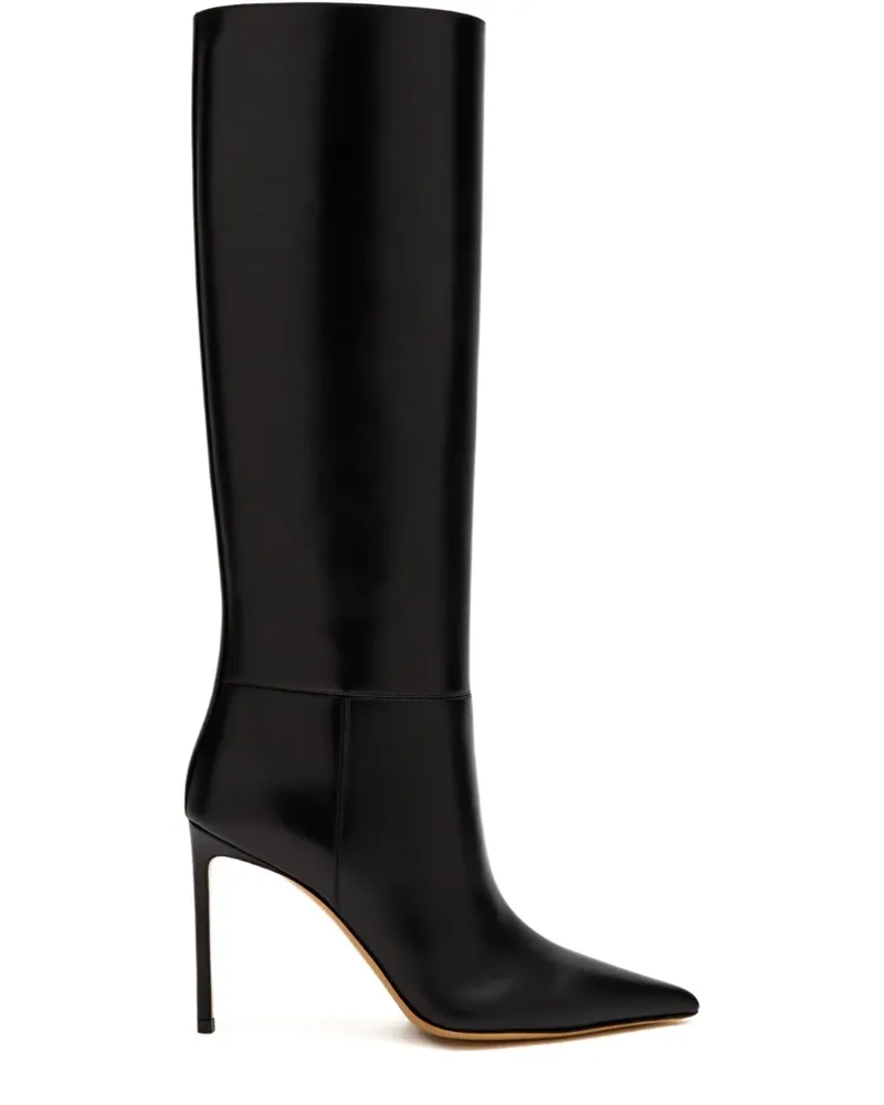 Francesco Russo 75mm stiletto knee-high boots - Schwarz Schwarz