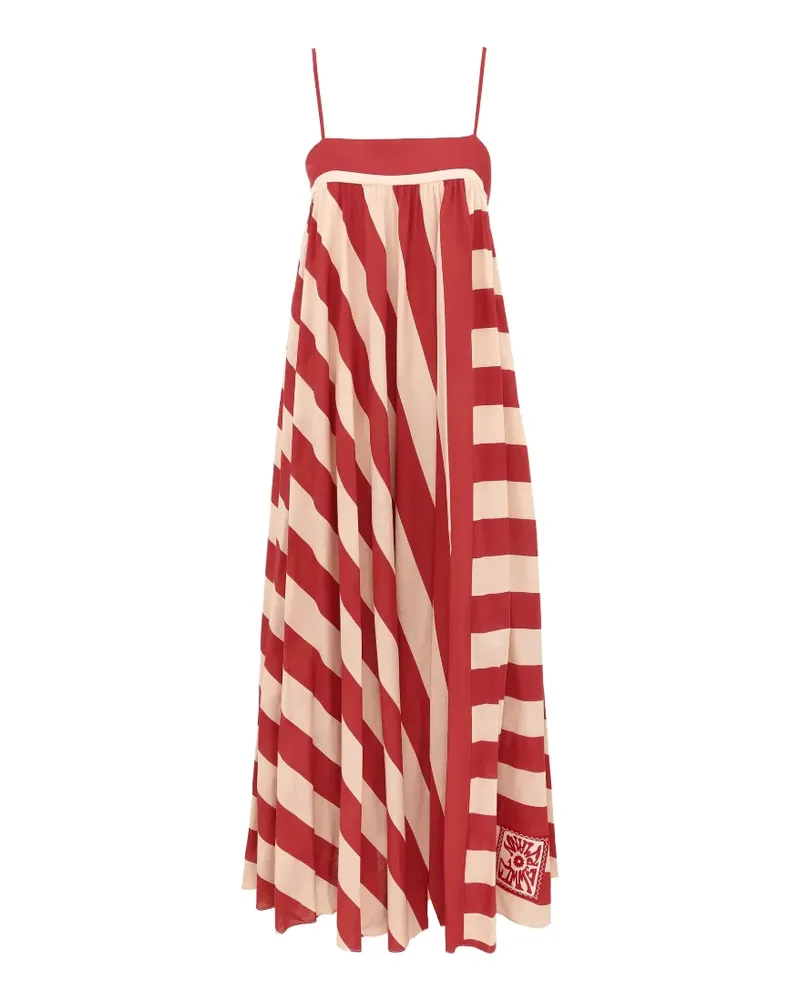 Zimmermann Roselight stripe-print maxi dress - Rot Rot