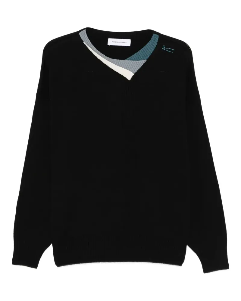 KIKO KOSTADINOV Pullover mit Rundhalsausschnitt - Schwarz Schwarz