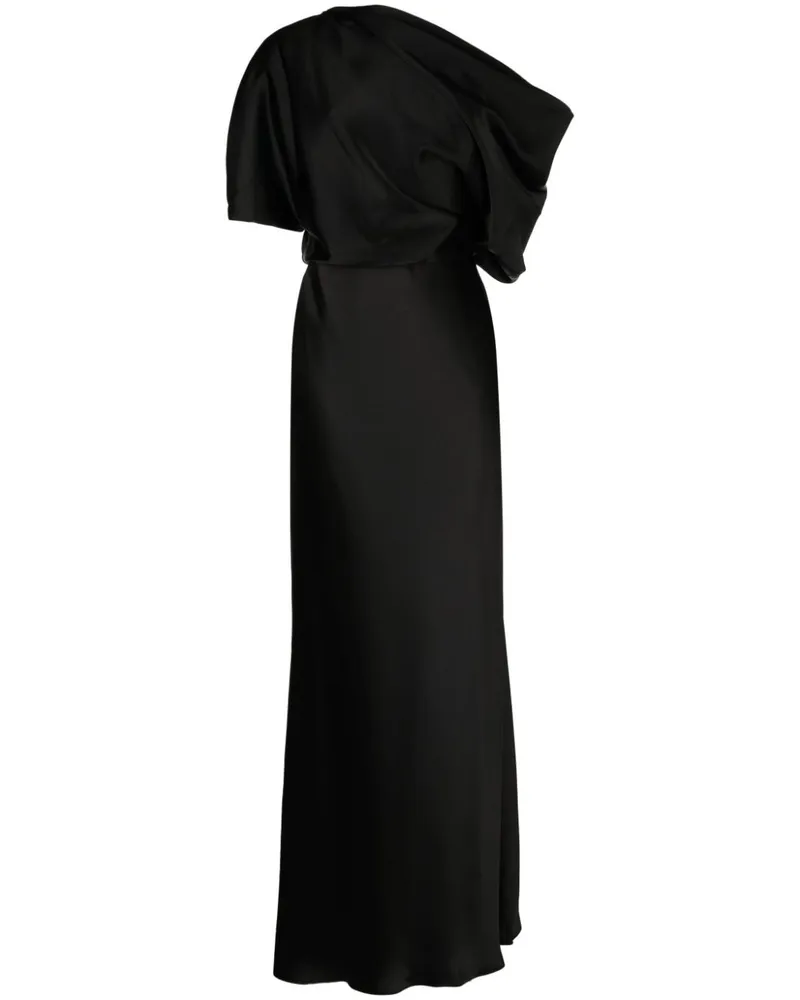 Amsale Kleid mit Drapierung - Schwarz Schwarz