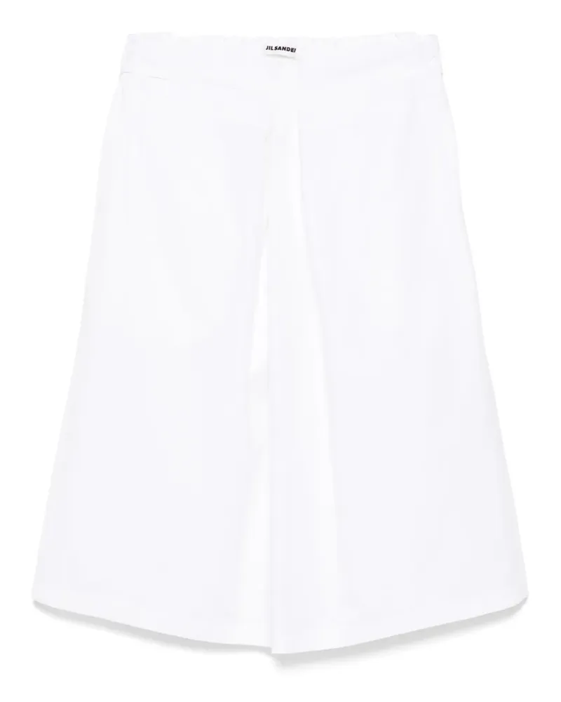 Jil Sander Rock aus Popeline - Weiß Weiß