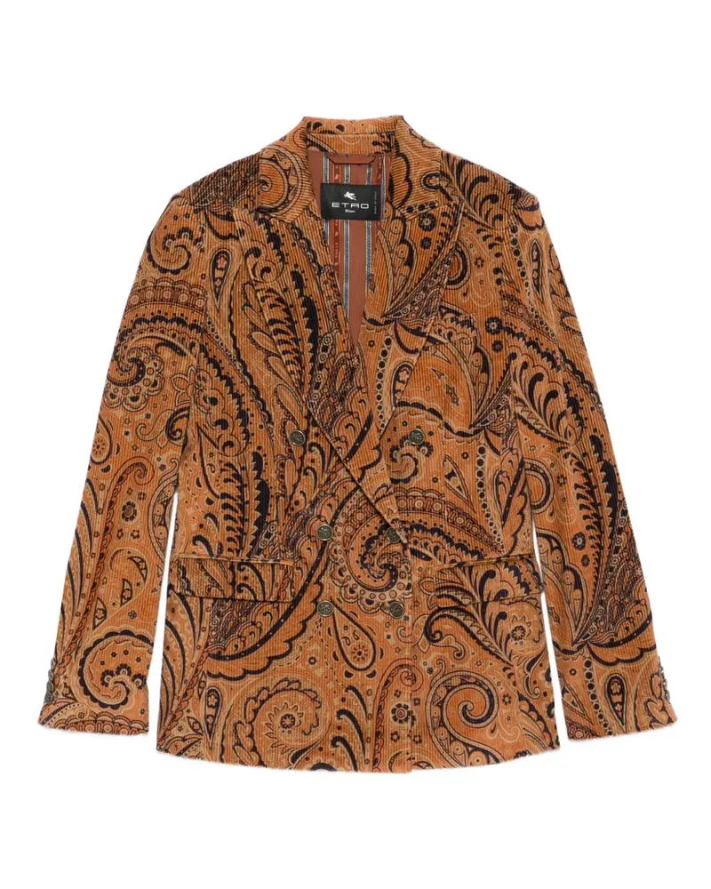 Etro Doppelreihiger Blazer - Orange Orange