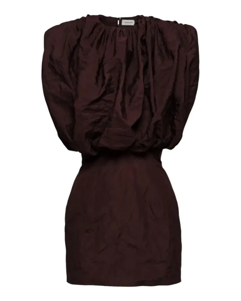 Magda Butrym Gerafftes Minikleid - Braun Braun