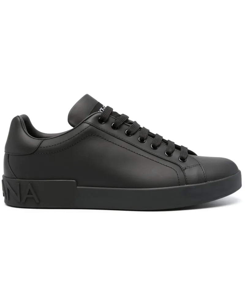 Dolce & Gabbana Portofino Sneakers - Schwarz Schwarz