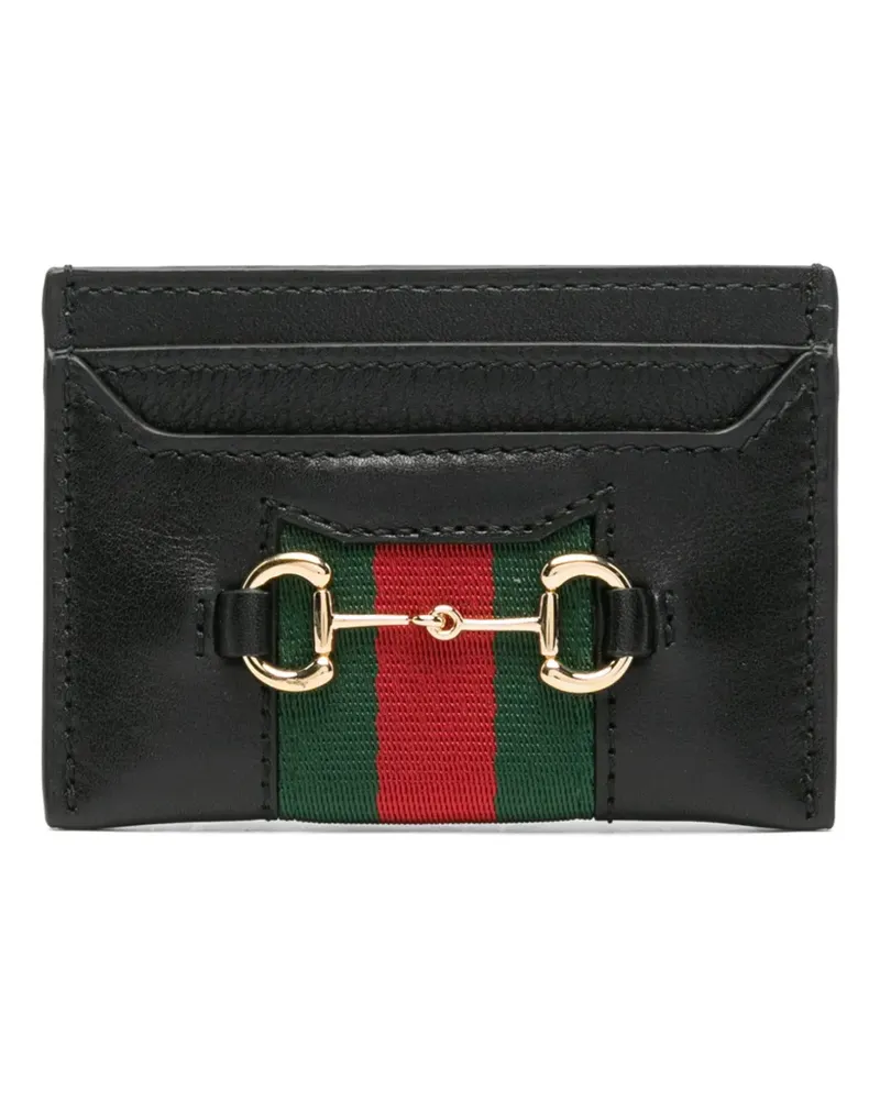 Gucci Horsebit Web Kartenetui - Schwarz Schwarz