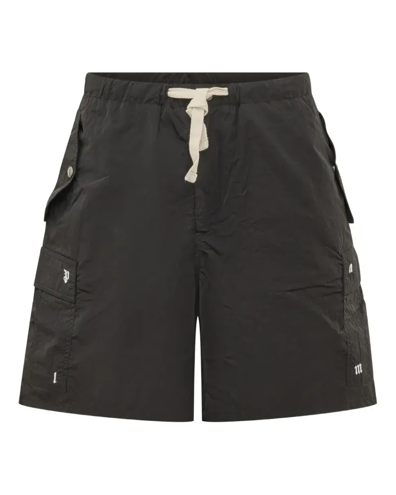 Palm Angels Palm Type loose cargo shorts - Schwarz Schwarz