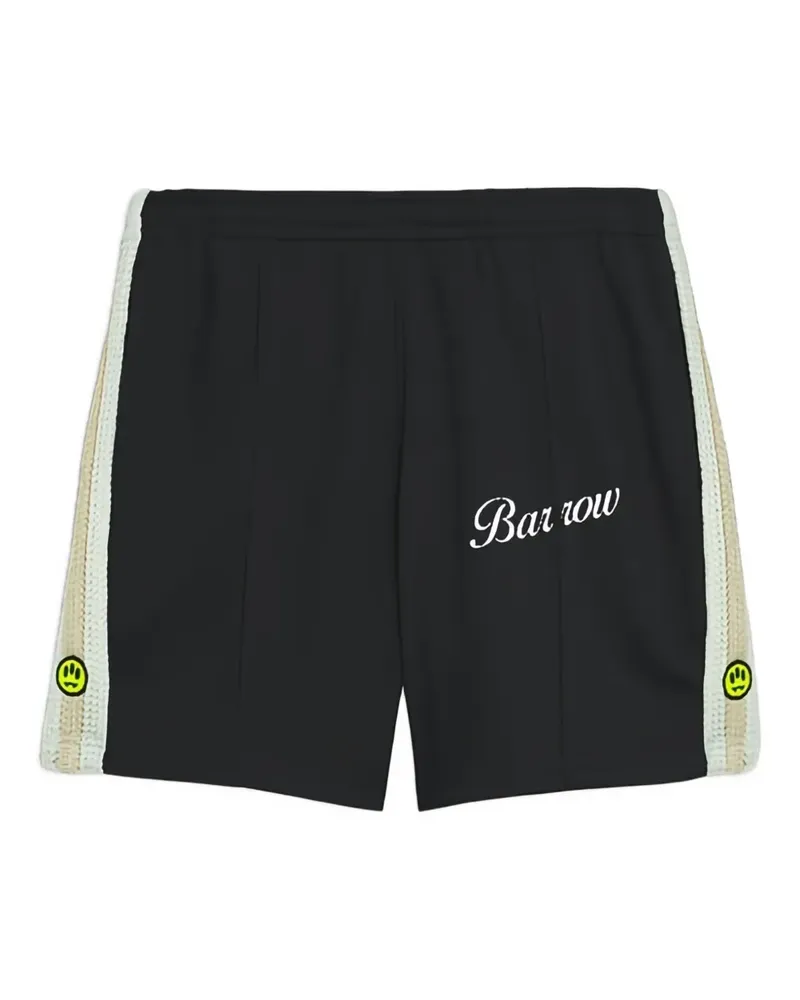 BARROW Gestreifte Joggingshorts - Schwarz Schwarz