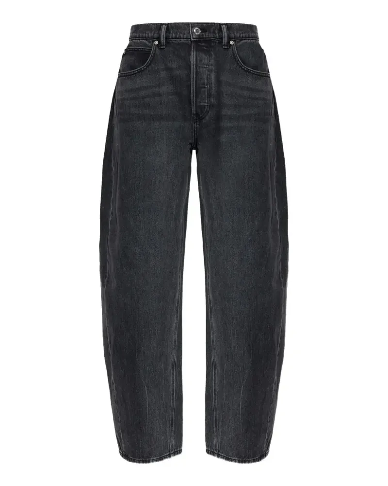 Alexander Wang washed-effect barrel-leg jeans - Grau Grau