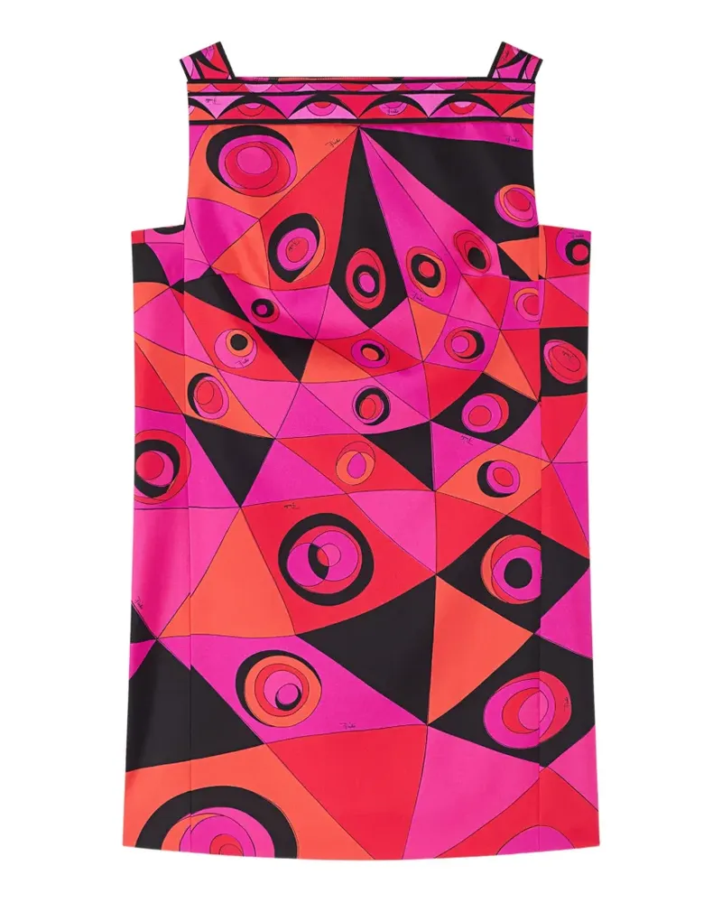 Emilio Pucci Occhi-print silk dress - Rosa Rosa