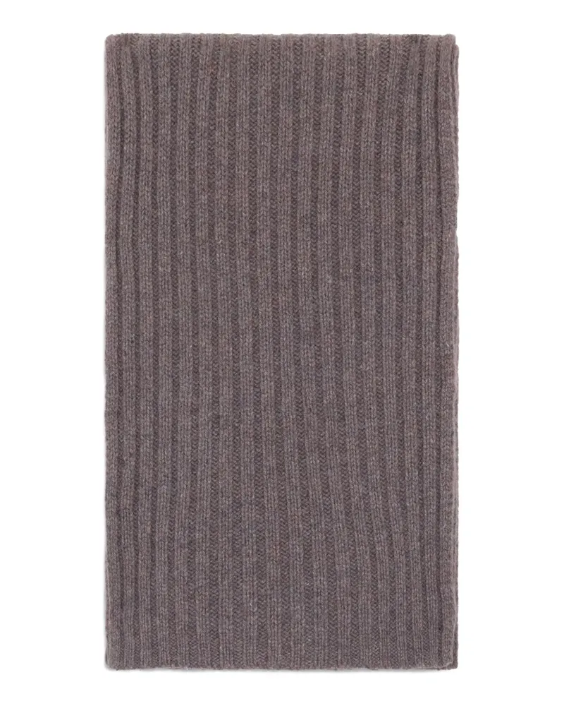 Malo ribbed scarf - Grau Grau